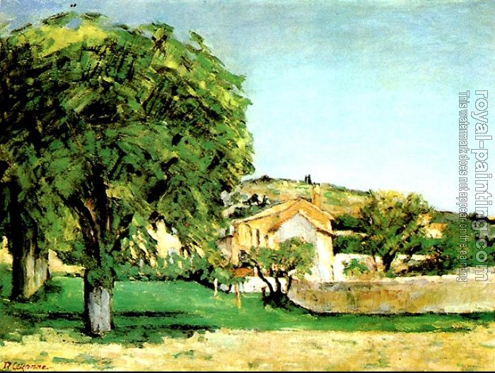 Paul Cezanne : Marronniers et terme du Jas de Bouttan